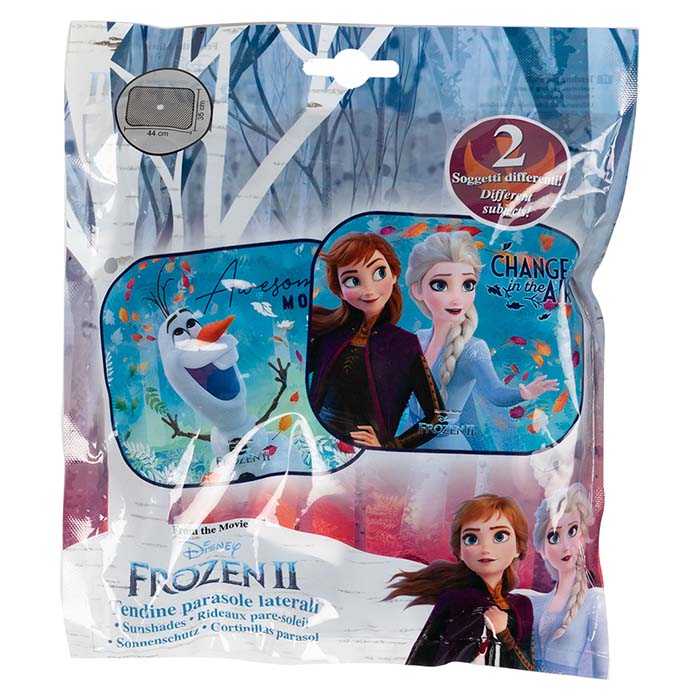 Solskærm til bil 44x35 cm 2 stk. Frozen motiv - Disney
