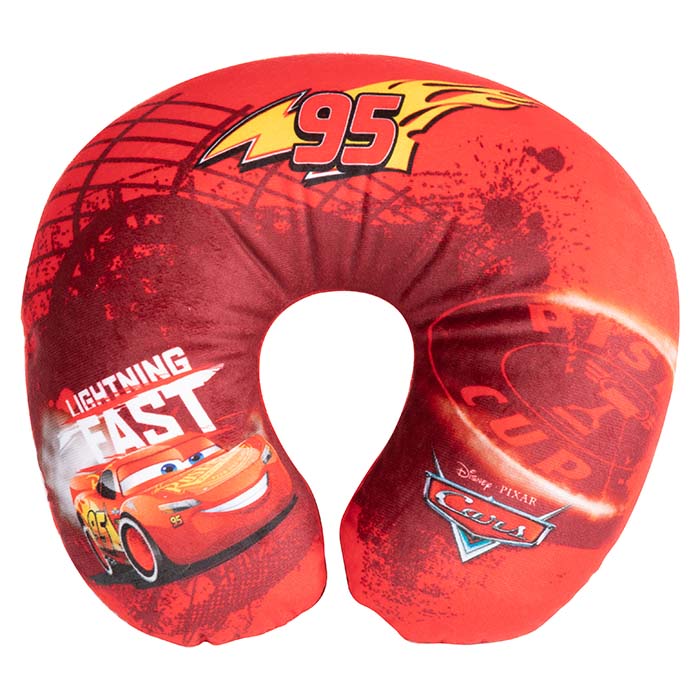 Nakkepude børn Cars str. M - blød støtte på rejsen, 27x23x9 cm - Disney