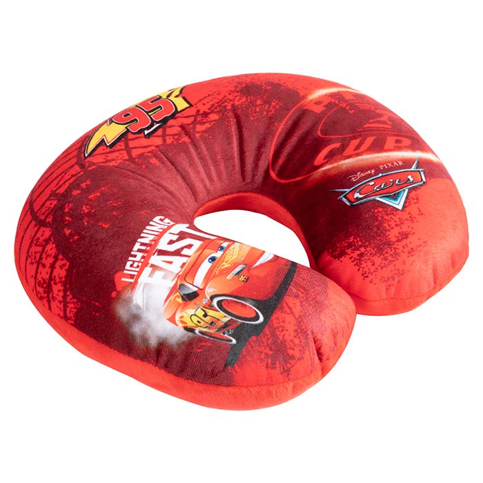 Nakkepude børn Cars str. M - blød støtte på rejsen, 27x23x9 cm - Disney