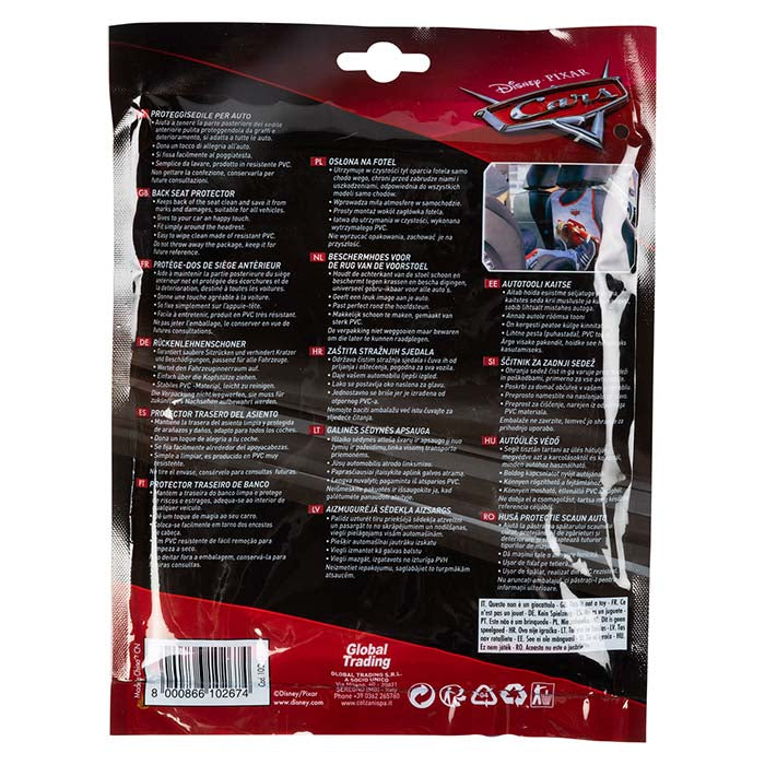 Sædebeskytter til bil med Disney Cars motiv - Disney