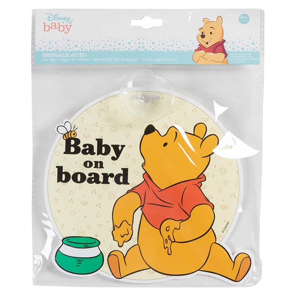 Baby on Board skilt med Peter Plys - sugekopmontering, Disney