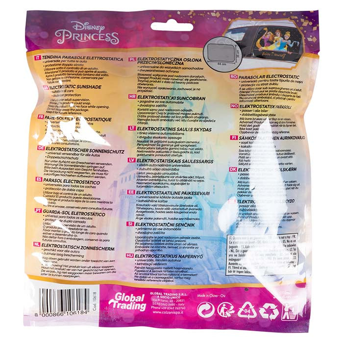 Mørklægnings solbeskytter til bilvindue Princess Disney - 44x35 cm, 1 stk.