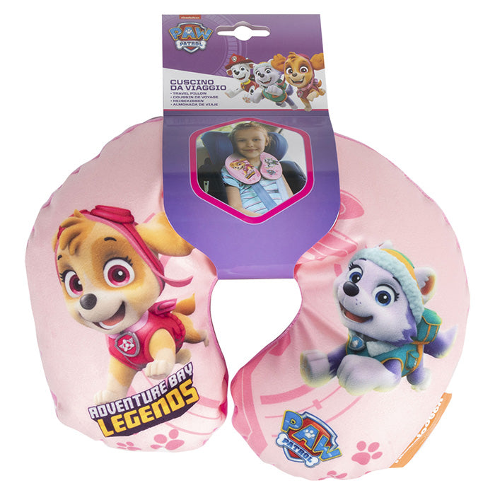 Nakkepude Paw Patrol lyserød str. M 27x23x9 cm til børn 12+måneder - Disney