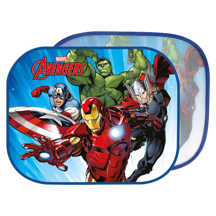 Solbeskytter til bil sidevindue 2 stk. 44x35 cm Avengers Disney