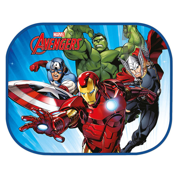 Solbeskytter til bil sidevindue 2 stk. 44x35 cm Avengers Disney