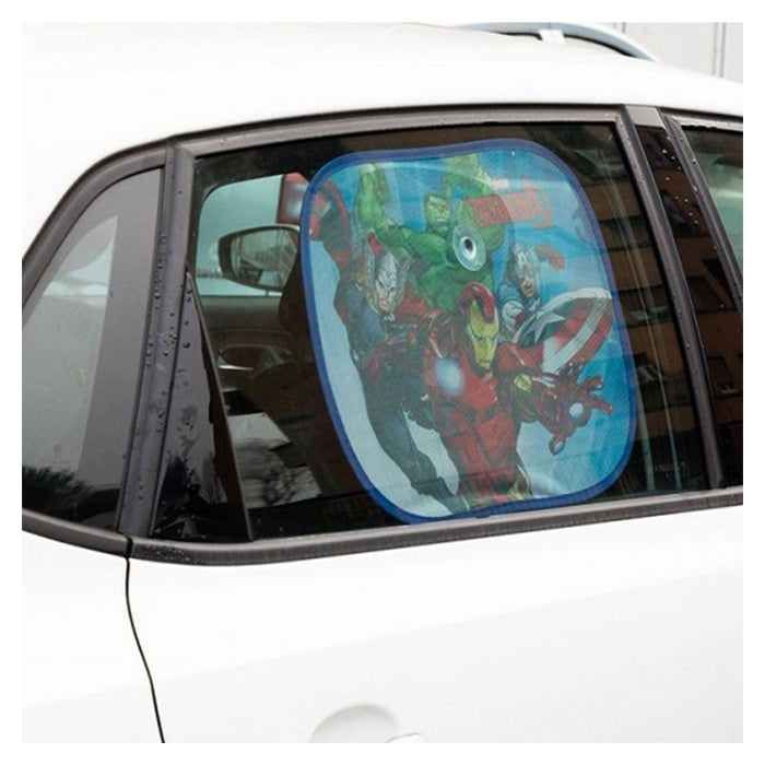 Solbeskytter til bil sidevindue 2 stk. 44x35 cm Avengers Disney