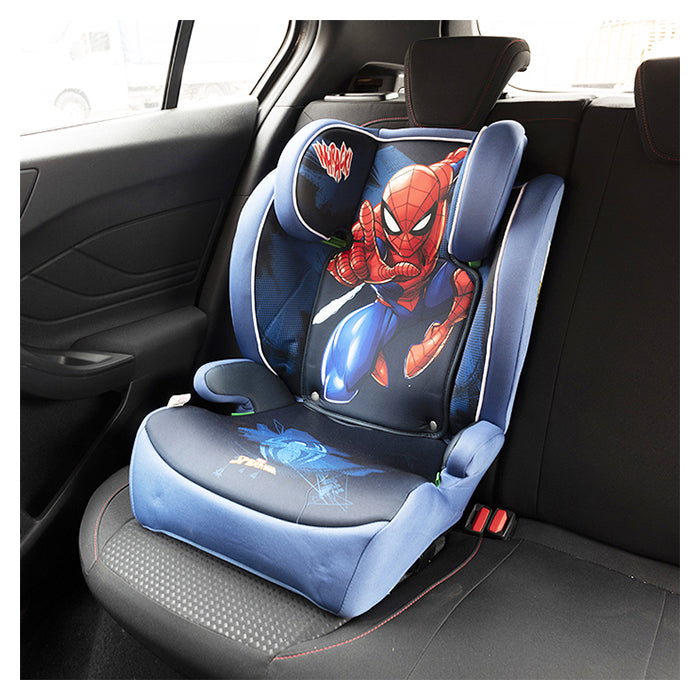 Isofix selepude til 105 - 150 cm med ryg og Spiderman - Disney