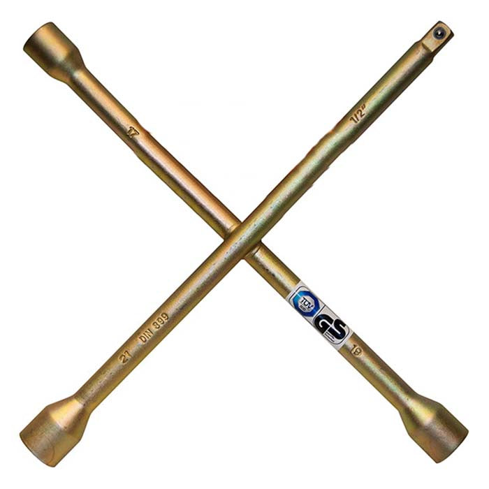 Krydsnøgle 17-19-21 mm med 1/2 tilslutning - robust kort design, Tüv/GS - Avant