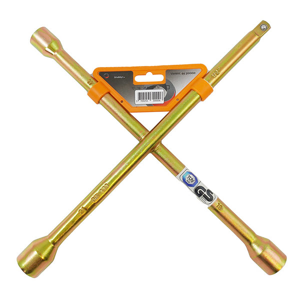 Krydsnøgle 17-19-21 mm med 1/2 tilslutning - robust kort design, Tüv/GS - Avant