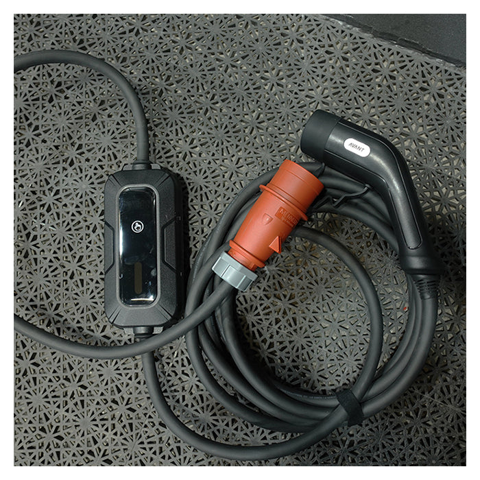 Transportabel elbiloplader 22 kW 32A CEE + Type 2 kabel 6 m - Avant