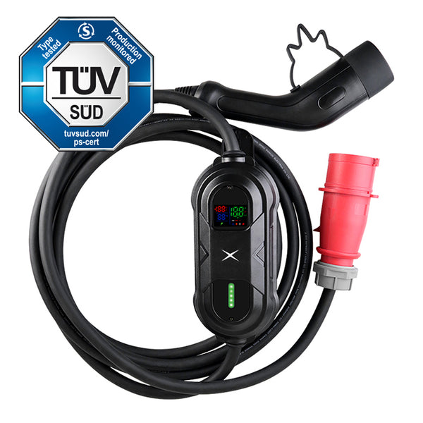 Transportabel elbiloplader 11 kW / 16 A med CEE-stik 7 m - Avant