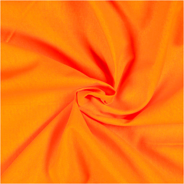Kvalitetsstof i 100% bomuld - Orange 145 cm, 2 m