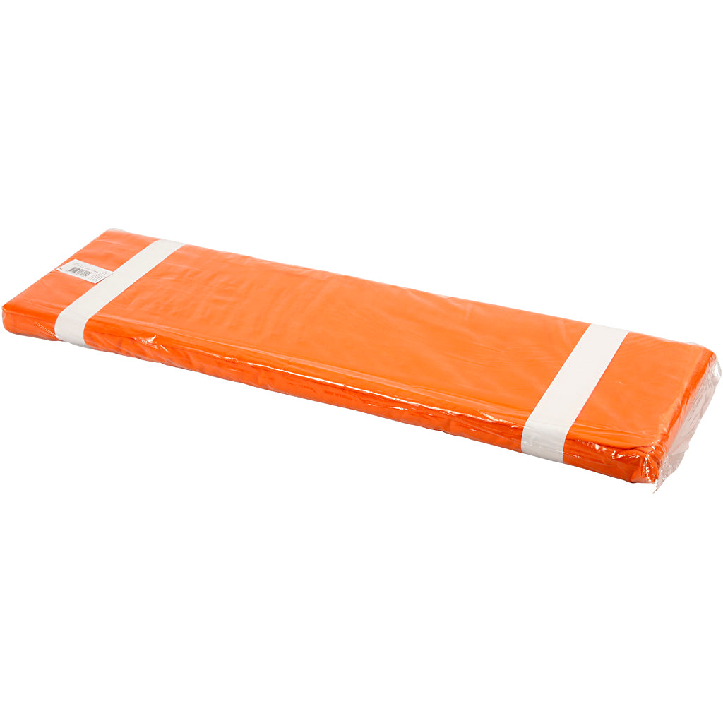 Kvalitetsstof i orange - 145 cm, 140 g, 10 m