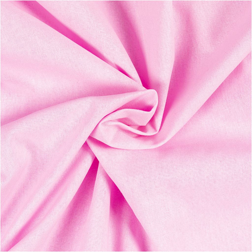 Stof, B: 145 cm, 140 g, lyserød, 10 m/ 1 rl.