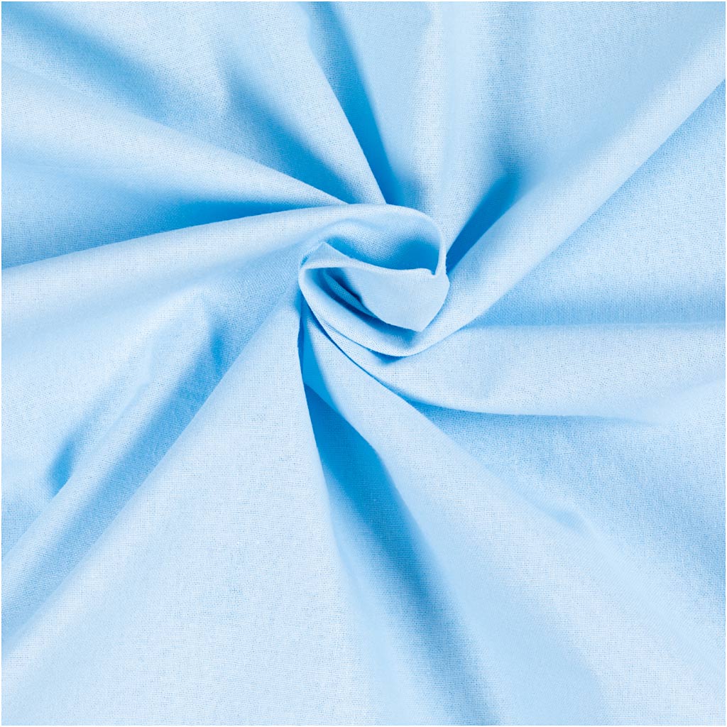 Stof, B: 145 cm, 140 g, lyseblå, 2 m/ 1 pk.