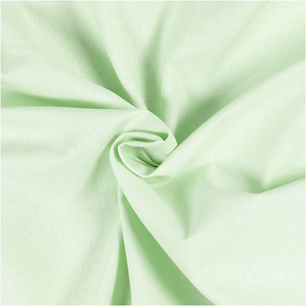 Lys Grøn Kvalitetsstof i 100% Bomuld - 2 m