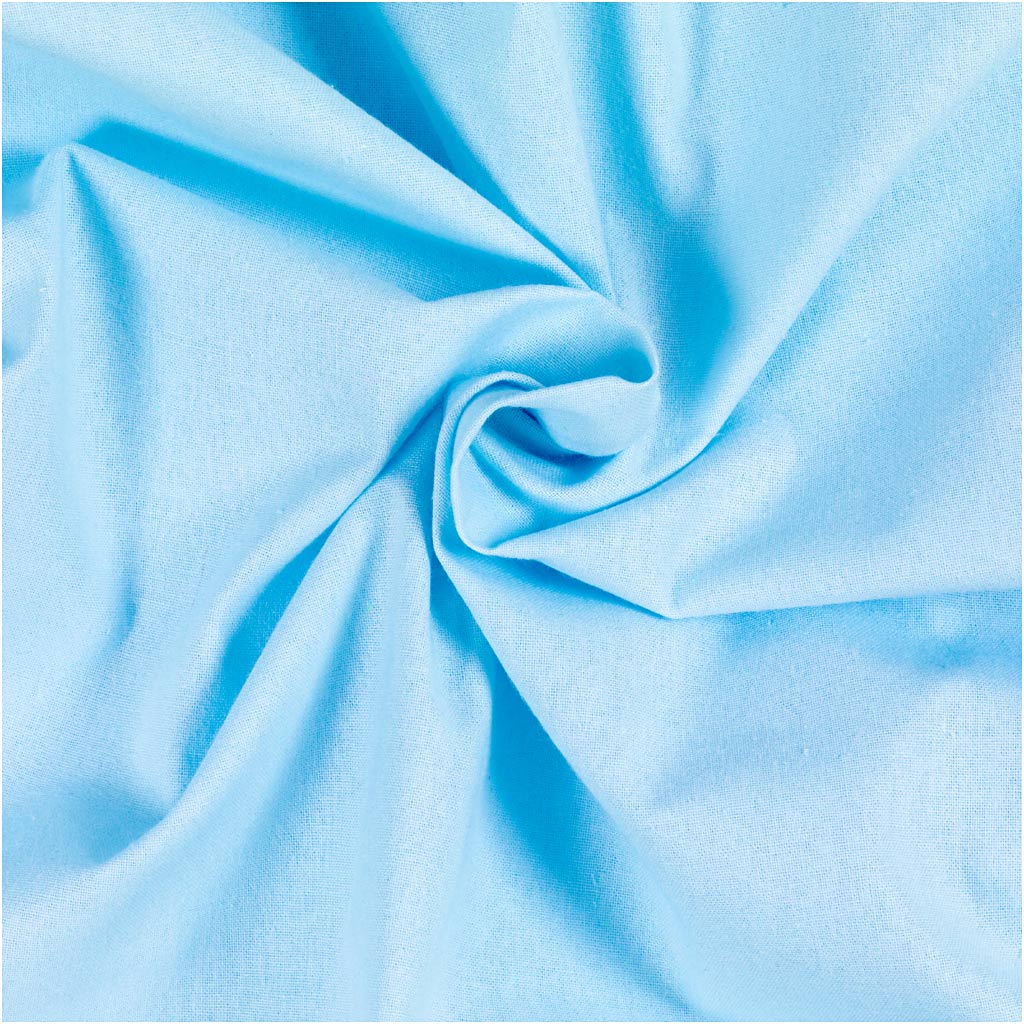 Lys Turkis Kvalitetsstof 145 cm - 10 m Rulle