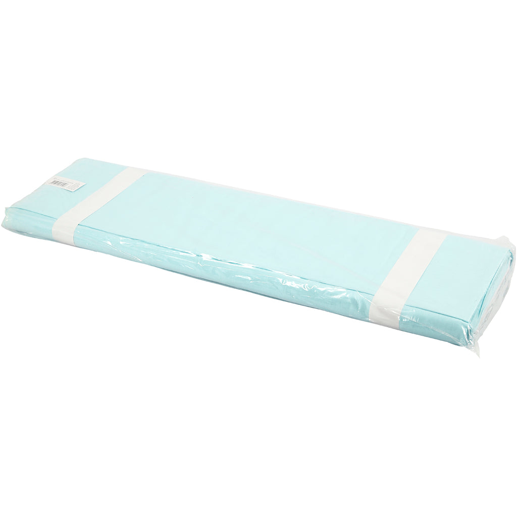 Lys Turkis Kvalitetsstof 145 cm - 10 m Rulle