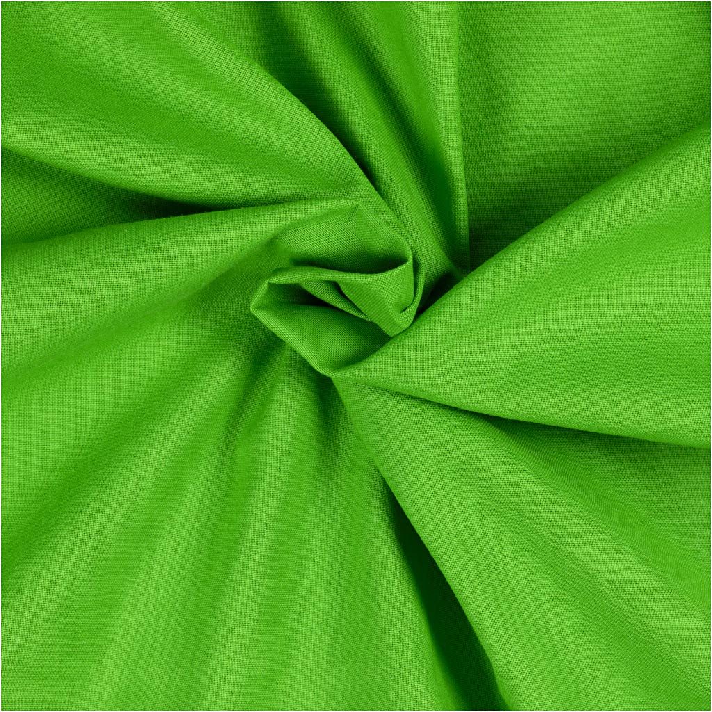 Kvalitetsstof i Grøn - 145 cm, 140 g, 2 m