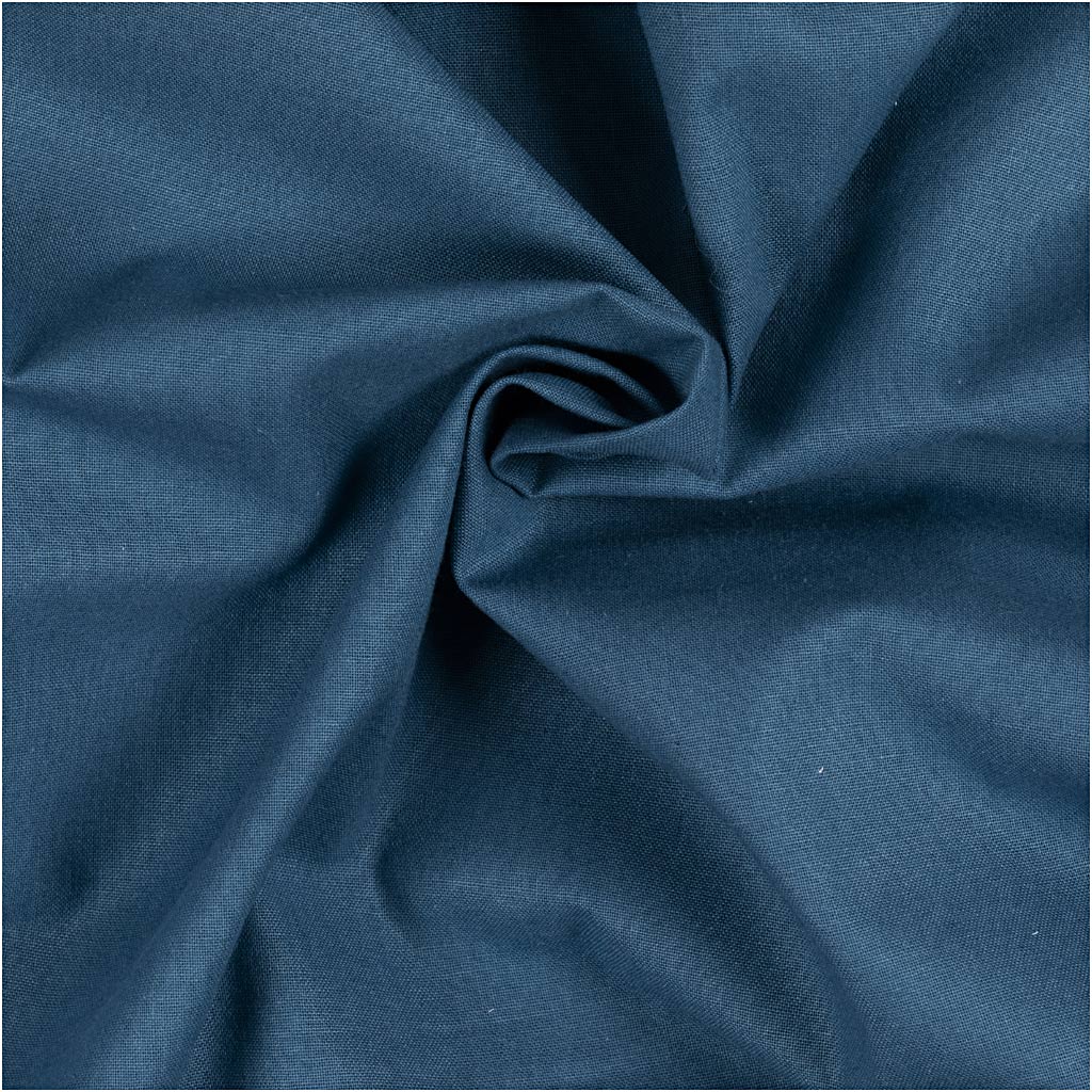 Kvalitetsstof i Petroleum - 145 cm, 100% bomuld