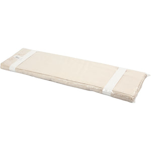 Ensfarvet Sand Kvalitetsstof 145 cm - 100% Bomuld