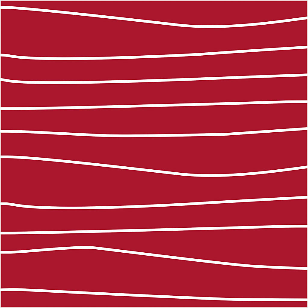 Kvalitetsstof Rød/Hvid 145 cm - 10 m 100% Bomuld