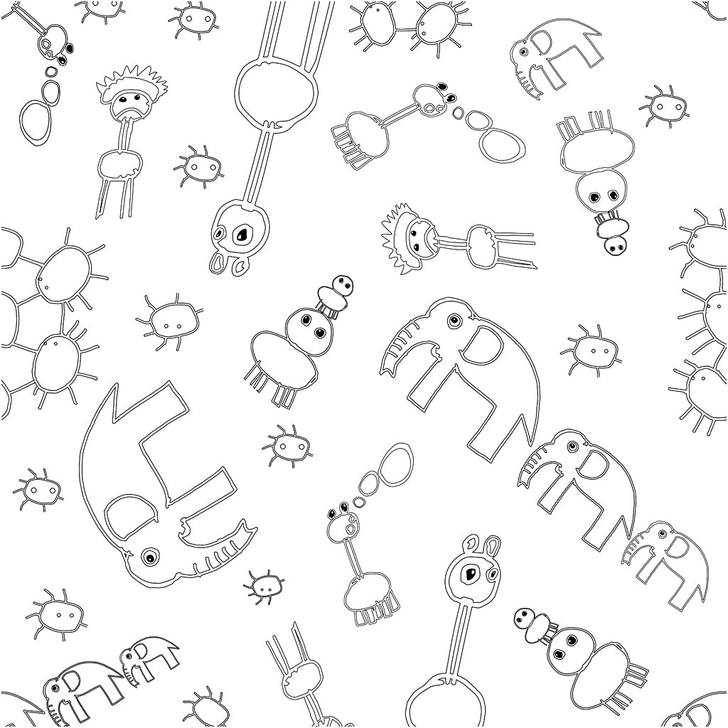 Kvalitetsstof i Hvid/Sort - 145 cm, 100% Bomuld