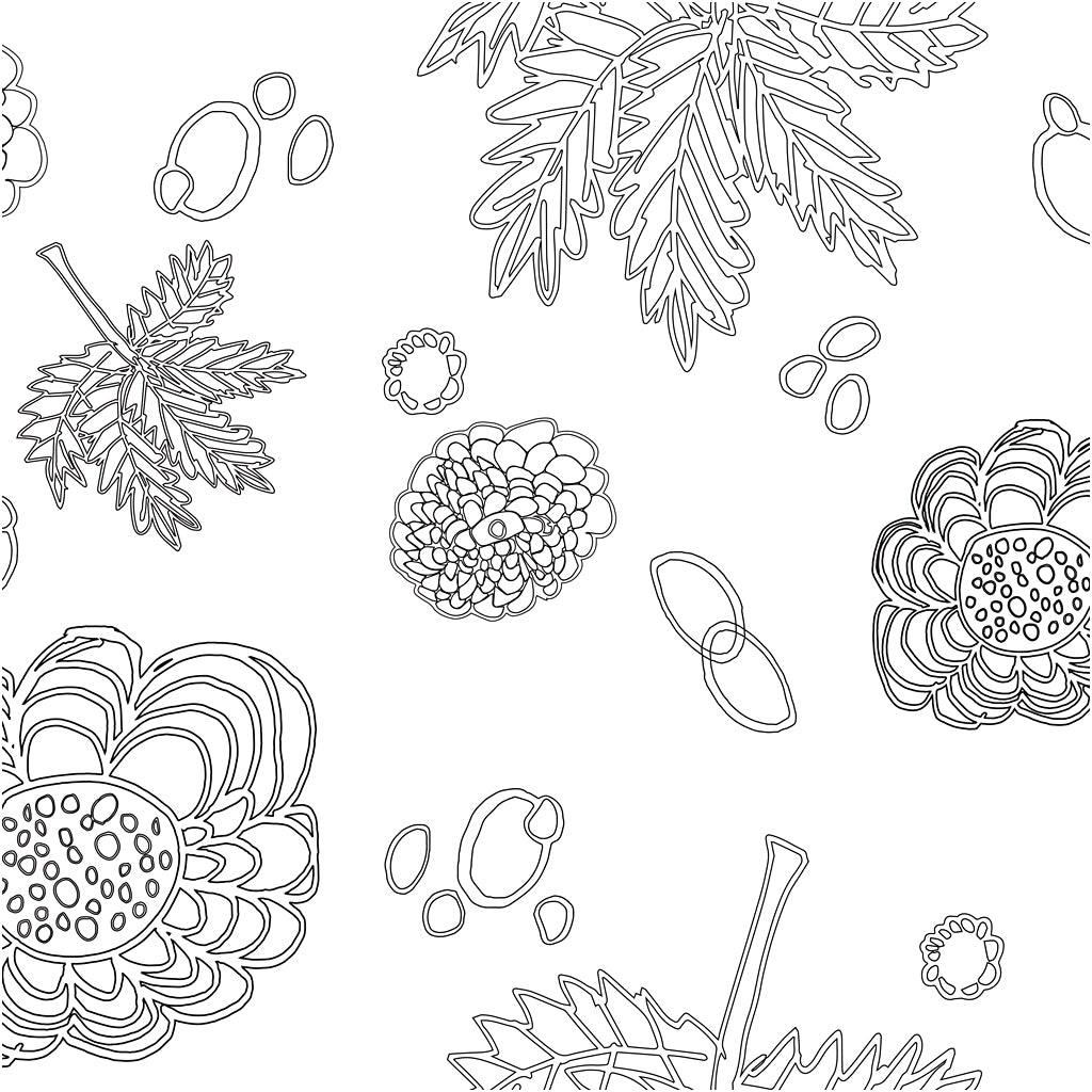 Kvalitetsstof i Hvid/Sort - 100% Bomuld, 145 cm