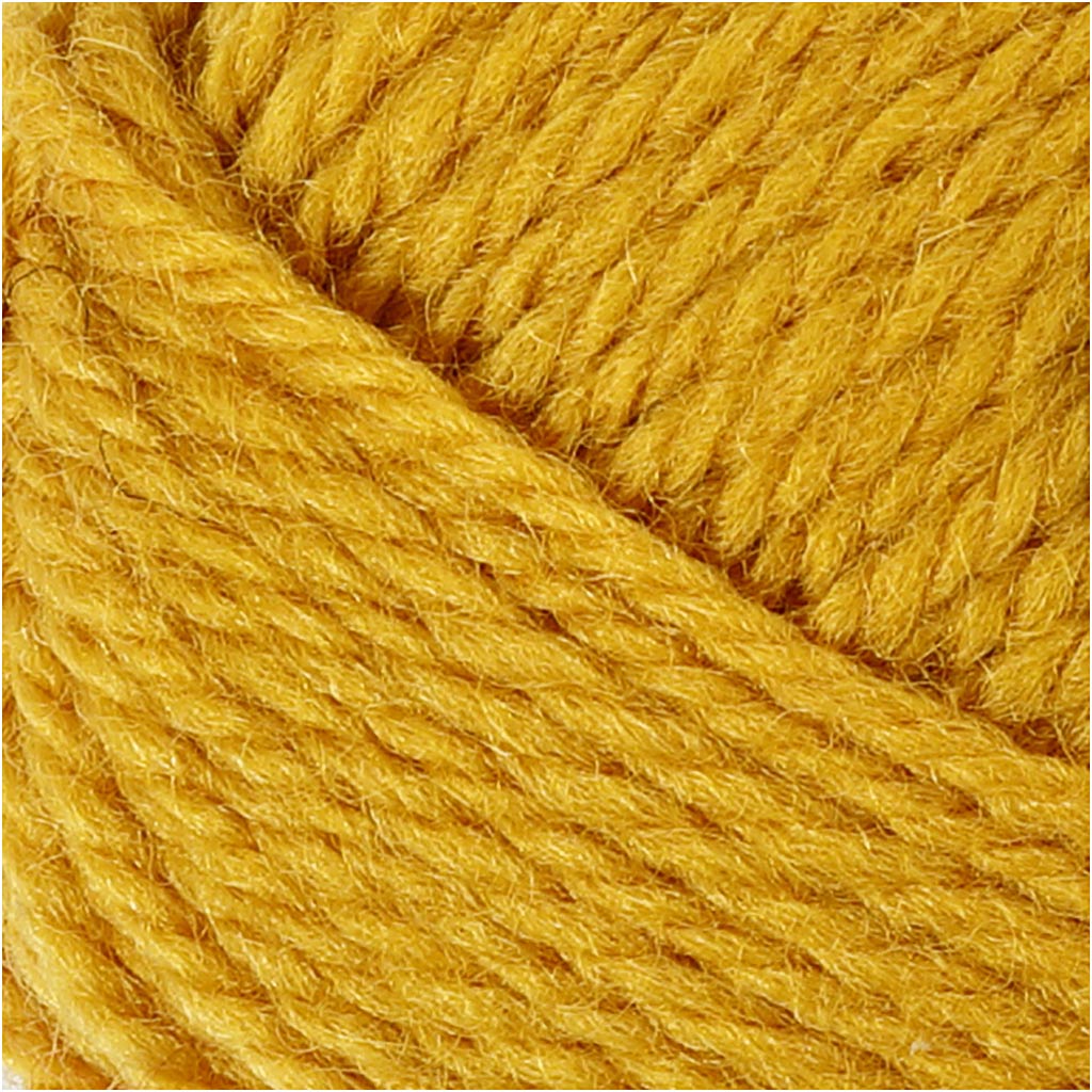 Melbourne Uldgarn, L: 92 M, mørk gul, 50 g/ 1 ngl.