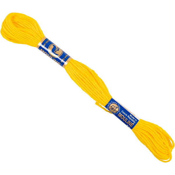 Broderigarn, gul, 12x8 m/ 1 pk.