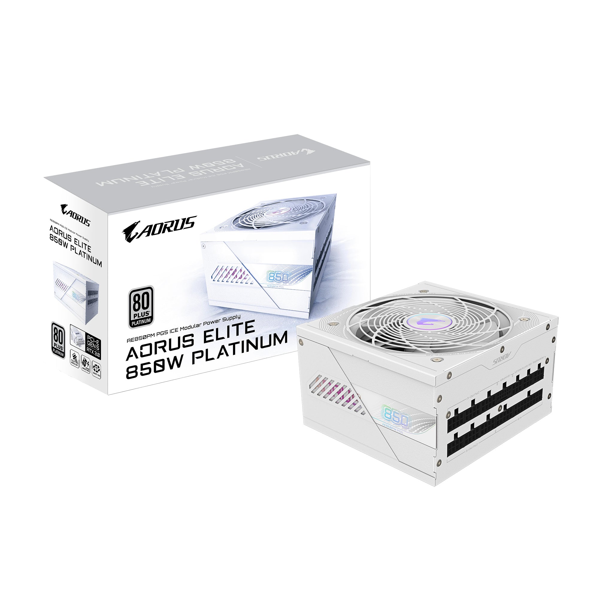 AORUS ELITE AE850PM PG5 ICE 850Watt 80 PLUS Platinum