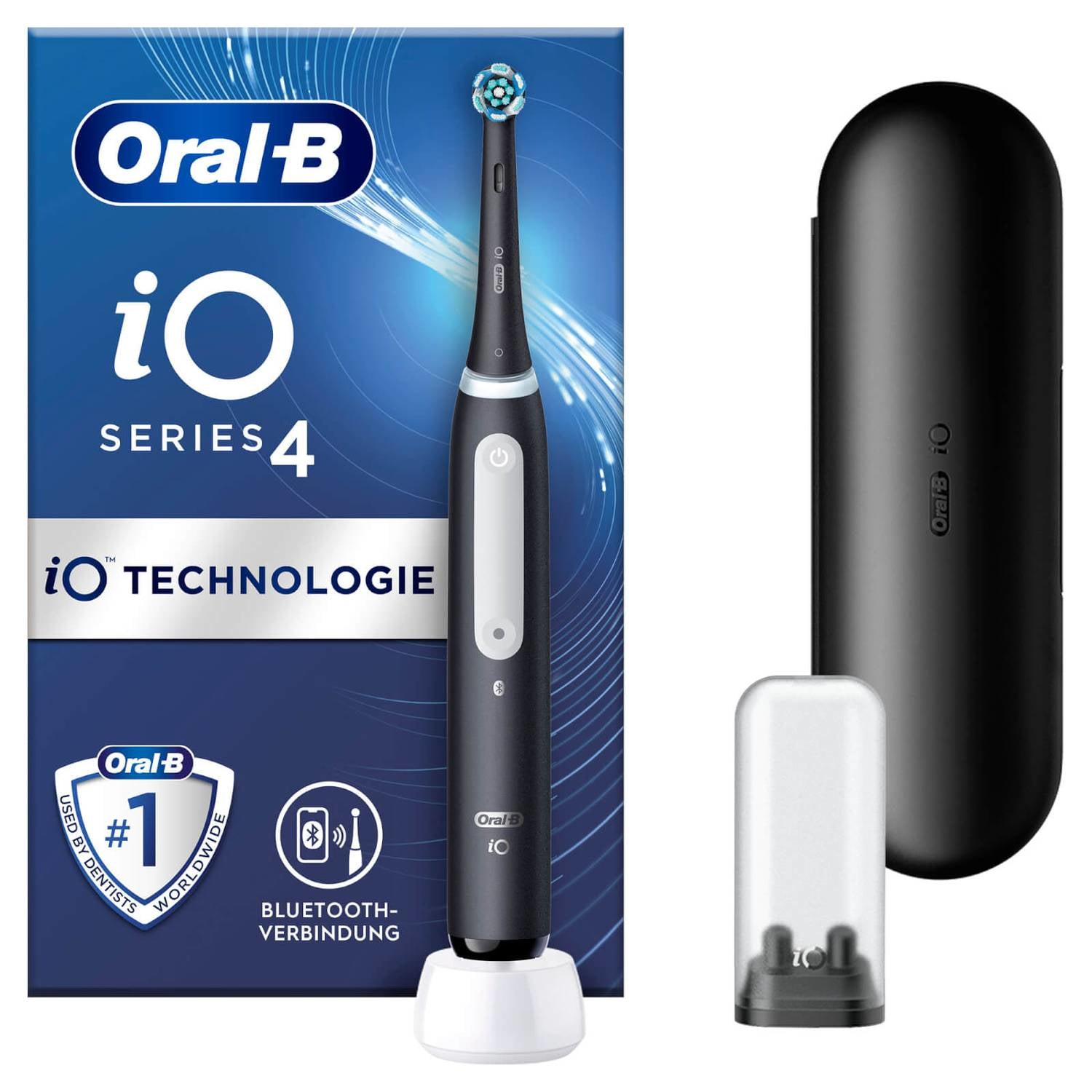 Oral-B iO Series 4 elektrisk tandbørste med Rejseetui Matte sort