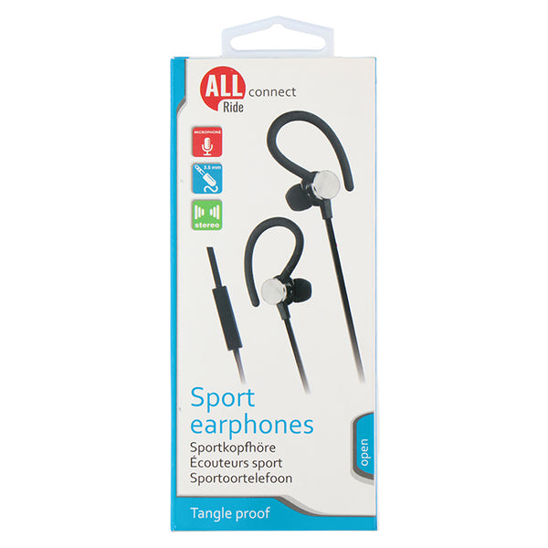 Høretelefoner med mikrofon og sportsklip - Allride