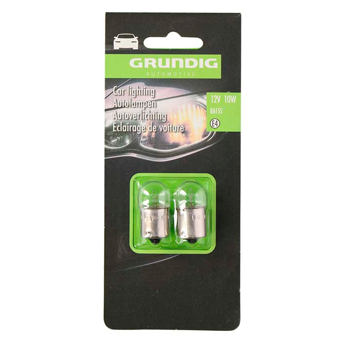 Parkeringslyspærer R10W 12V BA15S 2 stk - Grundig