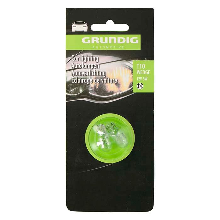 Parkeringslyspærer W5W 12V 2 stk. til bil og trailer - Grundig