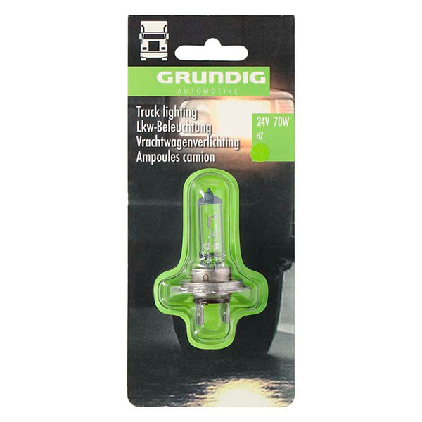 Autopære H7 70W 24V til lastbil/varebil - Grundig