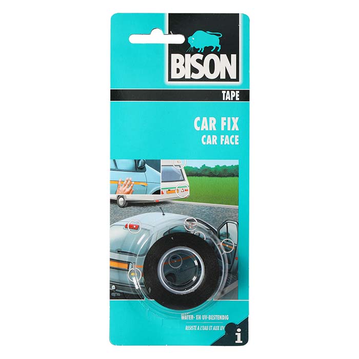 Dobbeltklæbende Tape - 1, 5m x 19mm - bison