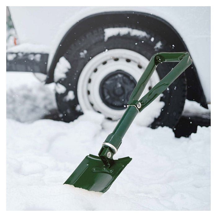Sammenklappelig skovl/sneskovl 57x15 cm i rustfrit stål med taske - avant
