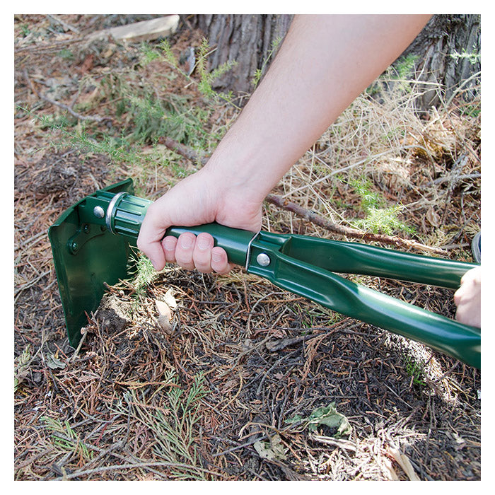 Sammenklappelig skovl/sneskovl 57x15 cm i rustfrit stål med taske - avant