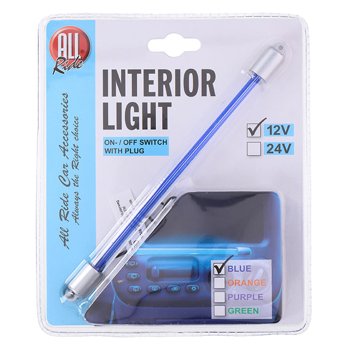 Neon interiørlys 12V blå 17x24x204 mm - Allride