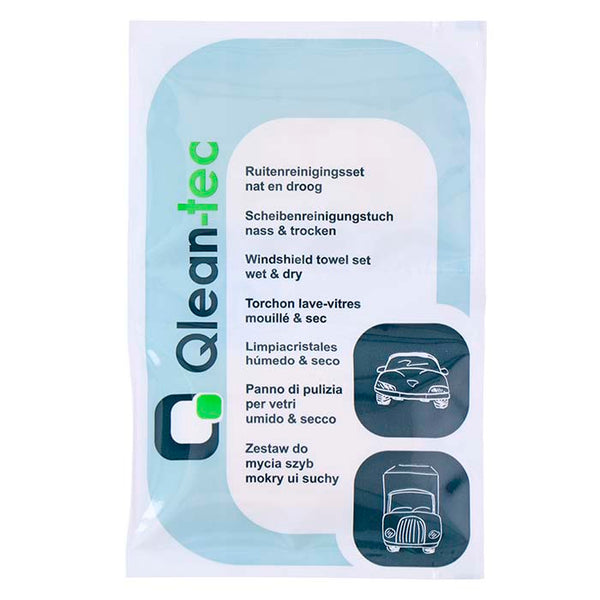 Glasrensrenseservietter 500 stk. til vinduer og spejle - Qlean-tec