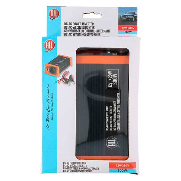 Inverter 12V til 230V 300W med USB, bilinverter til opladning - Allride