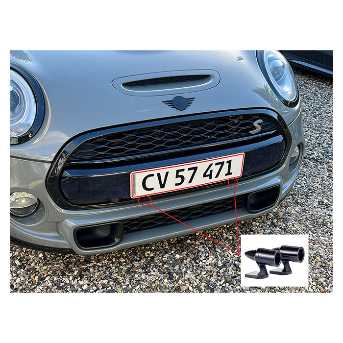 Vildtfløjte wind-aktiv 2 stk - sort, monteres uden værktøj, beskyt dyr og bil - avant