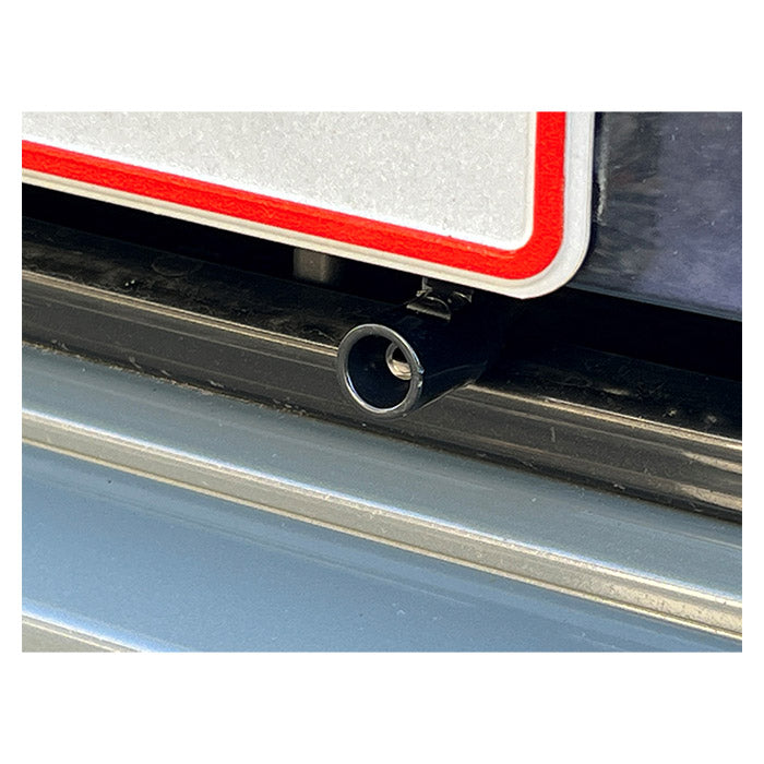 Vildtfløjte wind-aktiv 2 stk - sort, monteres uden værktøj, beskyt dyr og bil - avant