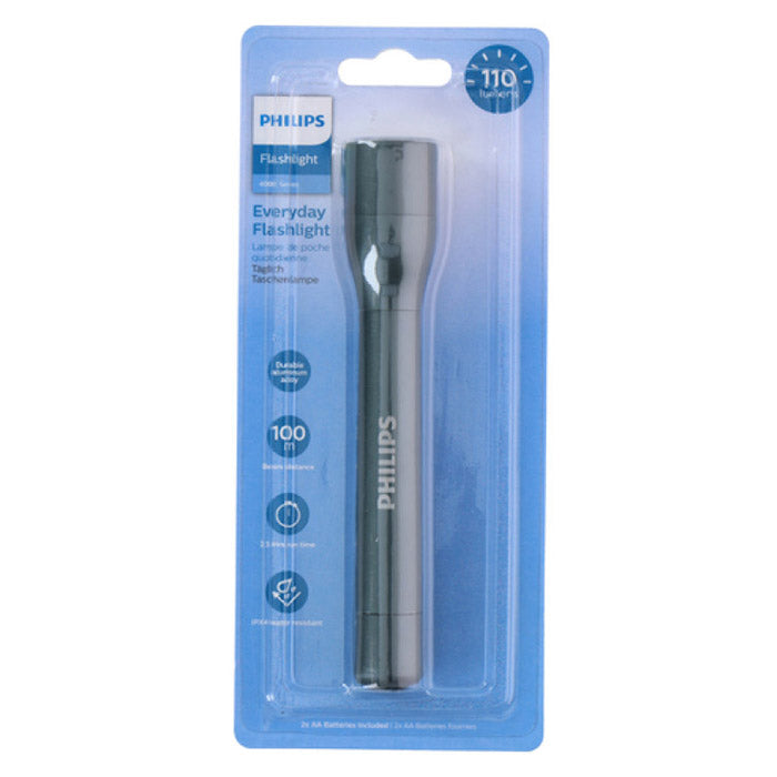Lommelygte 110 Lumen vandtæt IPX4 2xAA batteridrevet - Philips