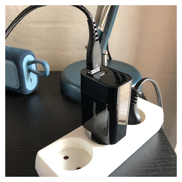 USB-A til Lightning kabel 2 m, 480 Mbps, 15 W hurtigopladning - Philips