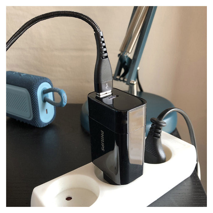 USB-A til Lightning kabel 2 m, 480 Mbps, 15 W hurtigopladning - Philips