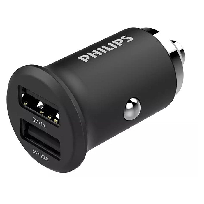 Biloplader 2x USB-A 15W til cigarettænder 12 - 24V - Philips
