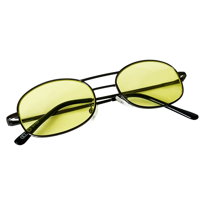 Nightvision kørebriller gule tyndt stel forbedrer nat- og tågesyn - Dunlop