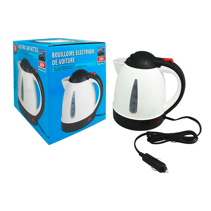 Elkedel 24V 250W 0,8L til bil/camping - Allride